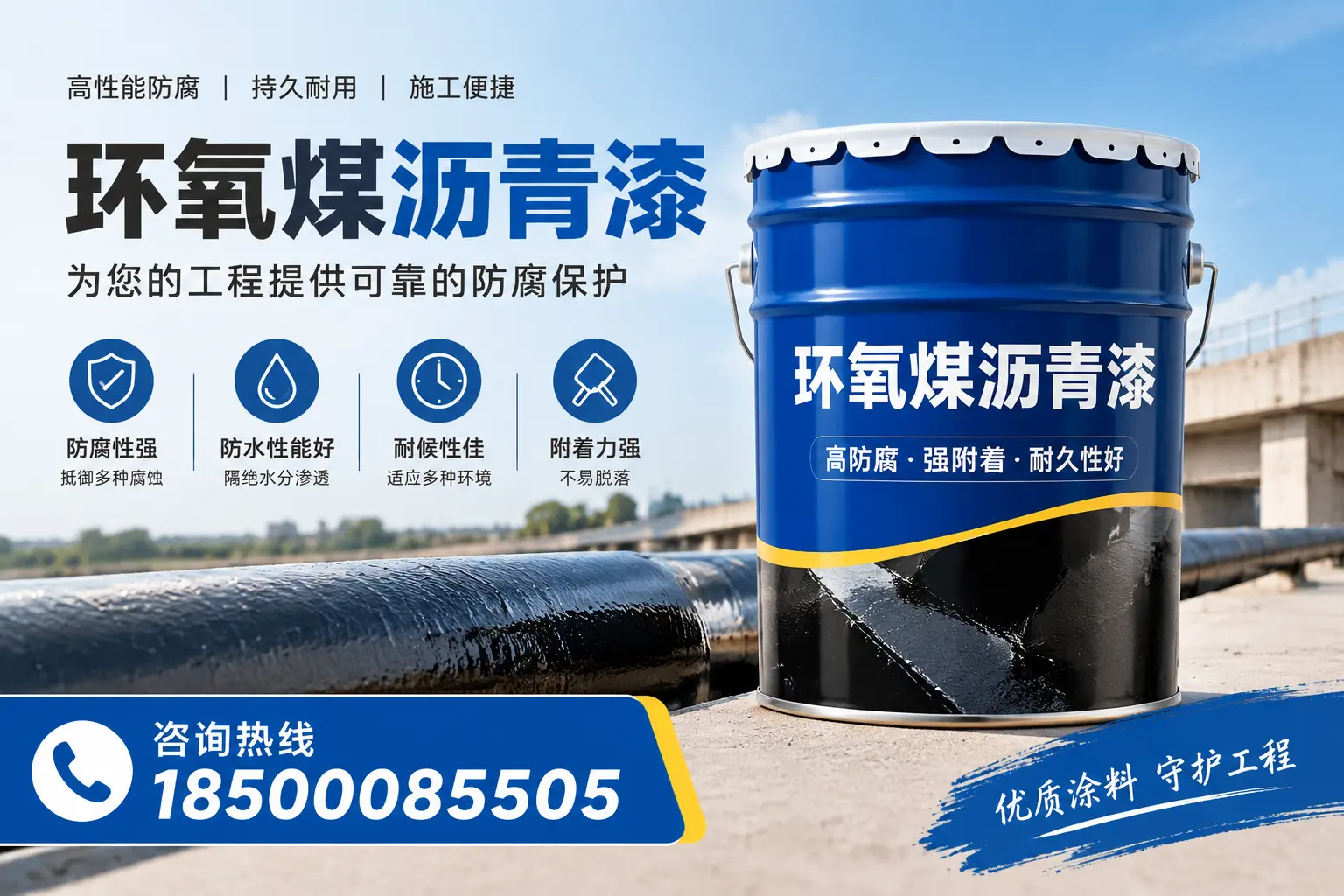 环氧煤沥青漆的成分解析，安顺用户了解施工材料